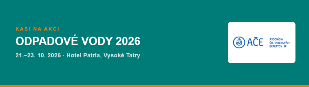 Konferencia Odpadové vody 2026 – 21.–23. 10. 2026, Hotel Patria, Vysoké Tatry