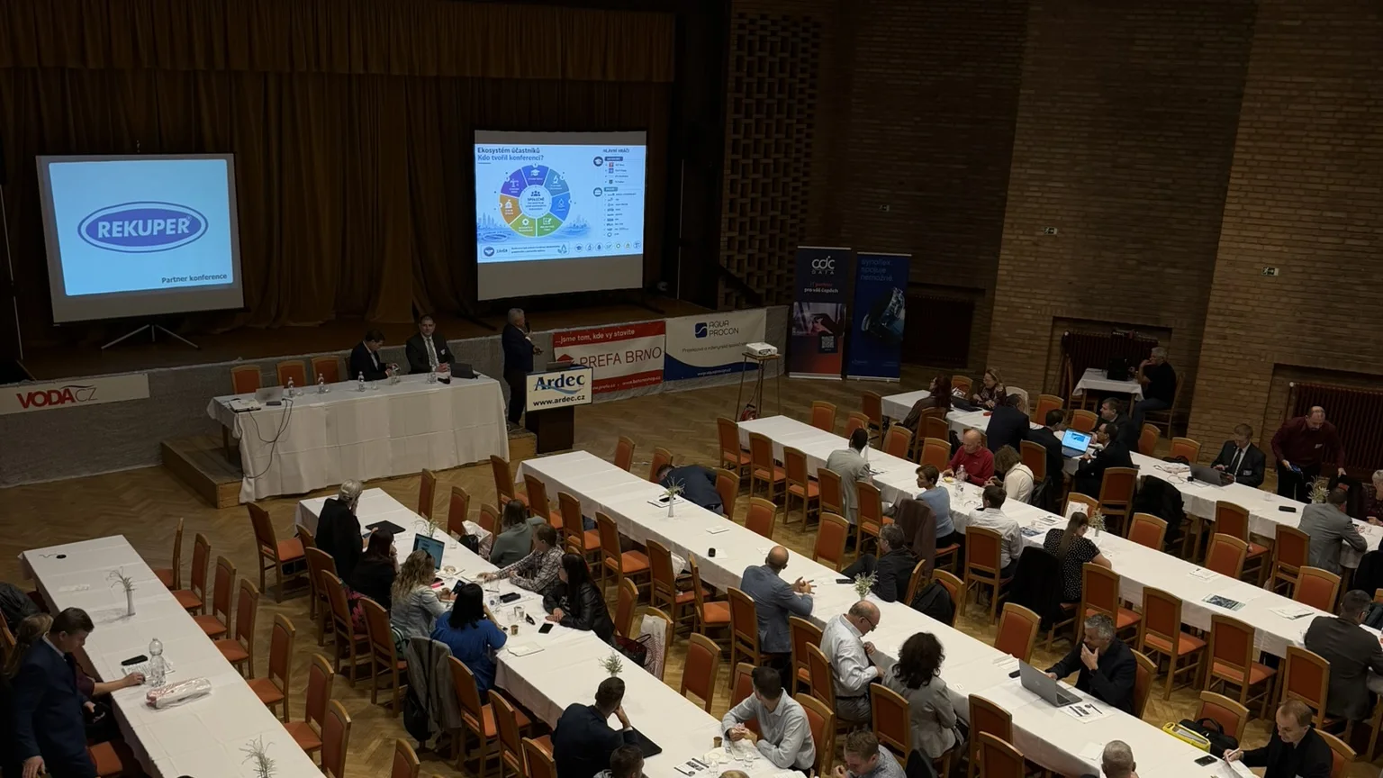 Přednáškový sál konference Městské vody 2026, Kulturní dům Velké Bílovice